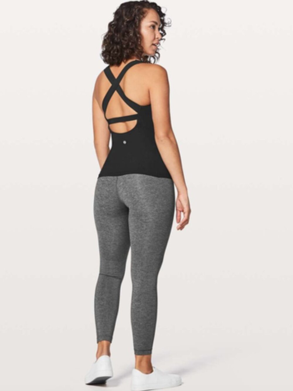 Lululemon Long Breath 2-In-1 Tank *Light Support For B/C Cup Black 8